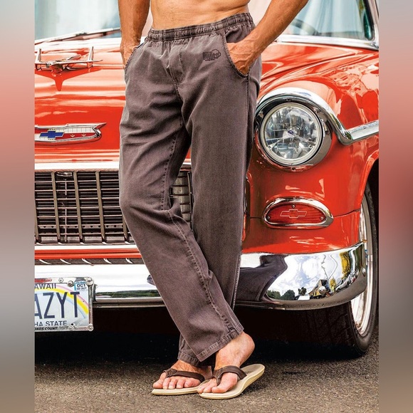 Root Beer Dyed Twill Pants NWT Crazy Shirts Hawaii - Picture 1 of 13